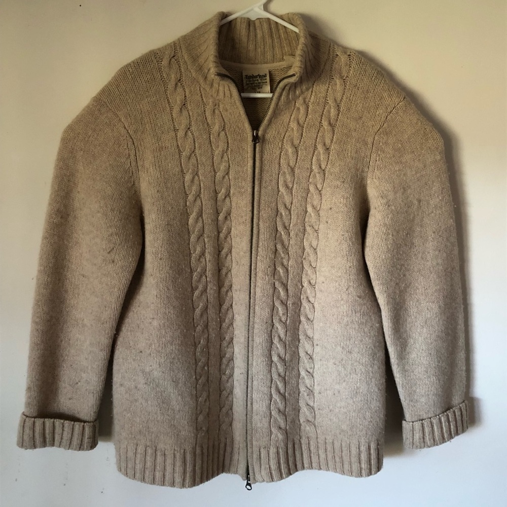 Timberland Stratham Issue Full Zip Sweater Sz L
